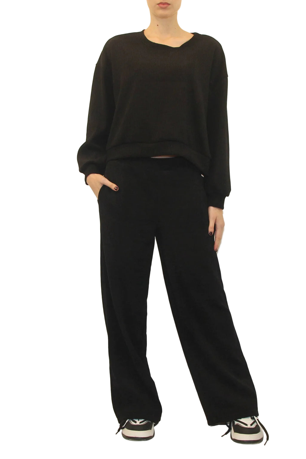 LEVH - PANTALONE JAMMU - NERO