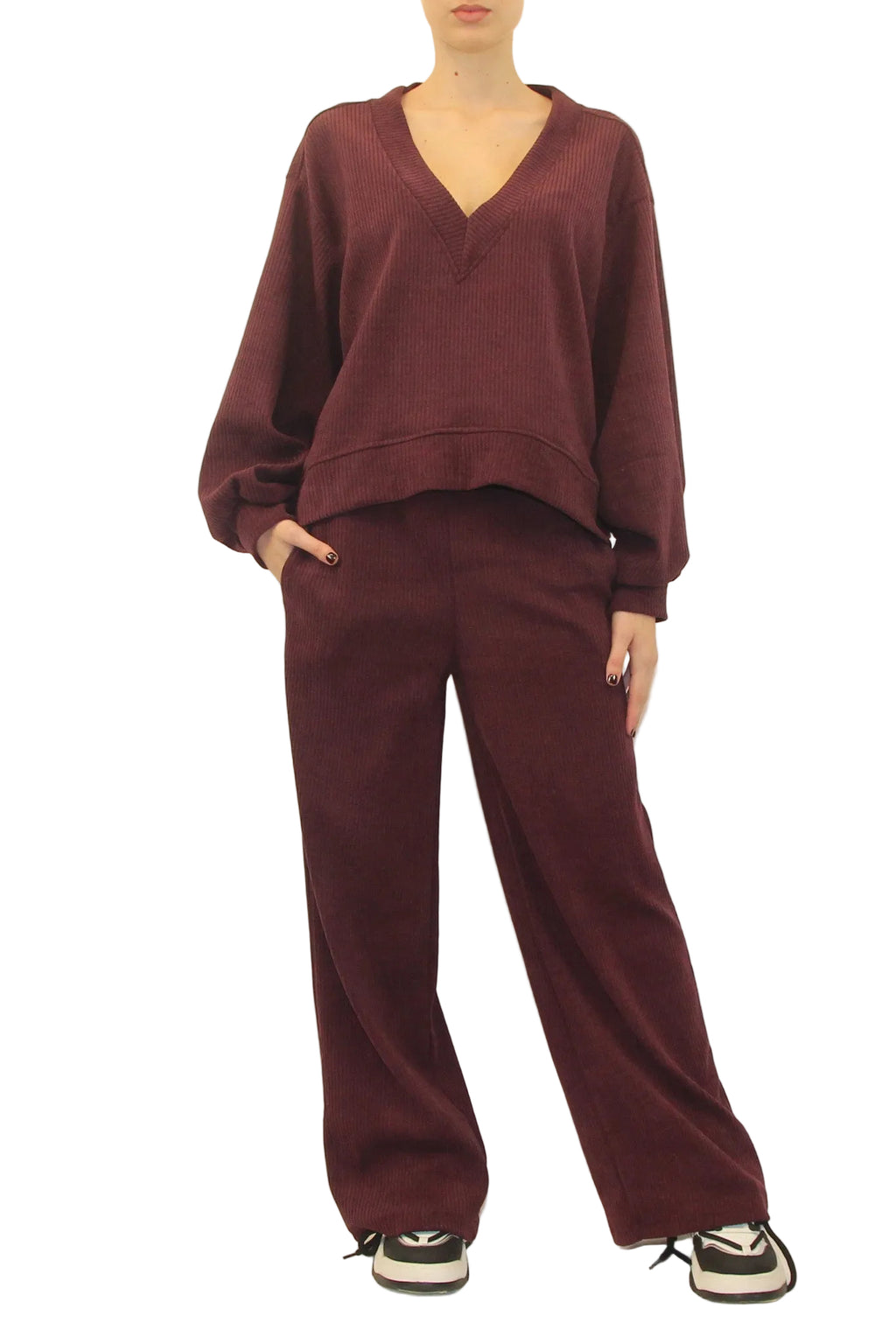 LEVH - PANTALONE JAMMU - BORGOGNA