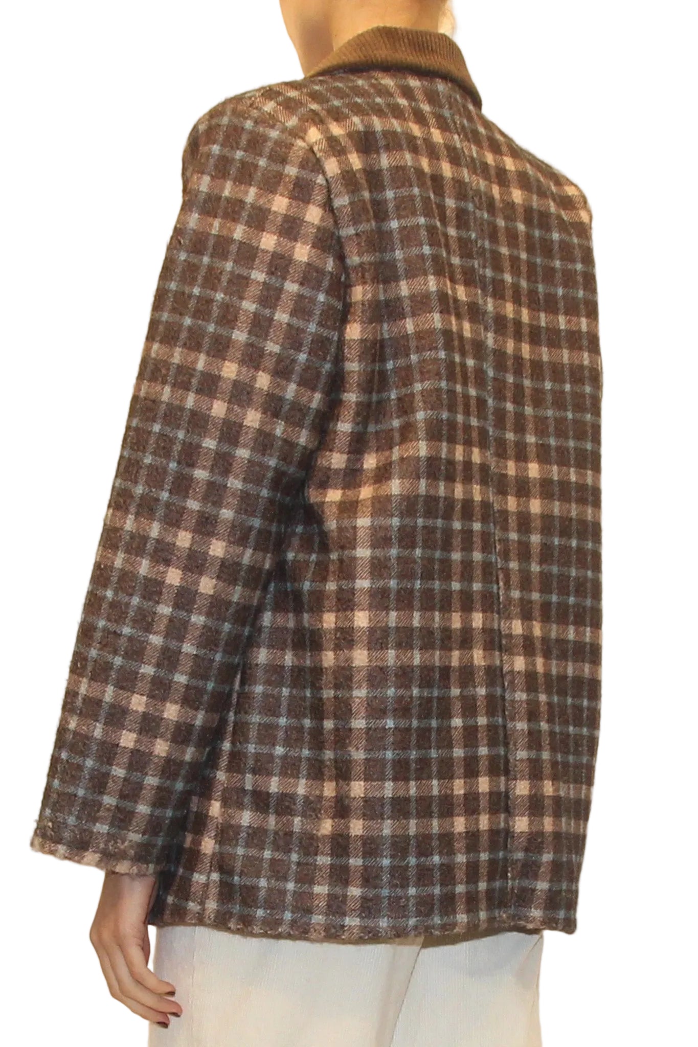 LEVH - GIACCA PARRY - CHECK MOKA/CELESTE