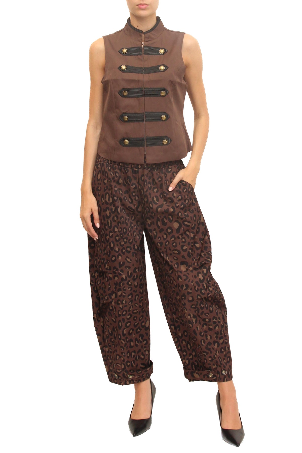 LEVH - Pantalone Posie - animalier moro