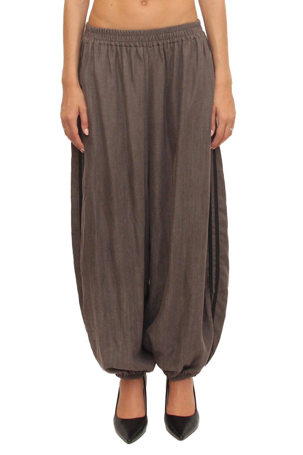 LEVH - Pantalone Pules - Melange tortora