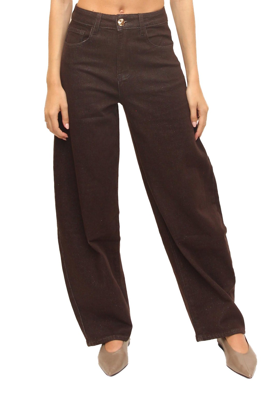 LEVH - Jeans Julia - Denim marrone