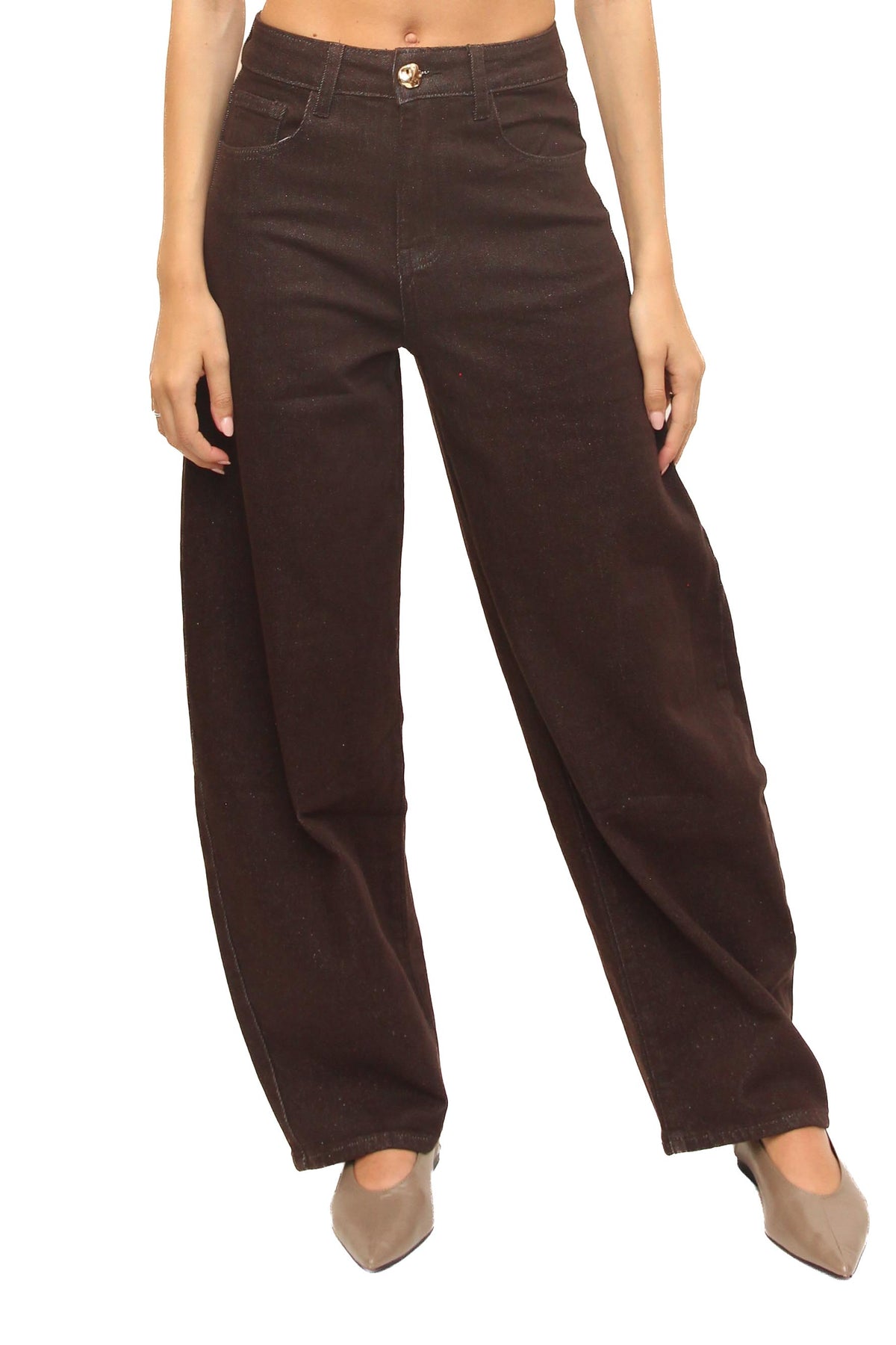 LEVH - Jeans Julia - Denim marrone