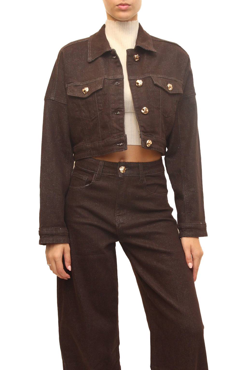 LEVH - Giacca Guilford - Denim marrone