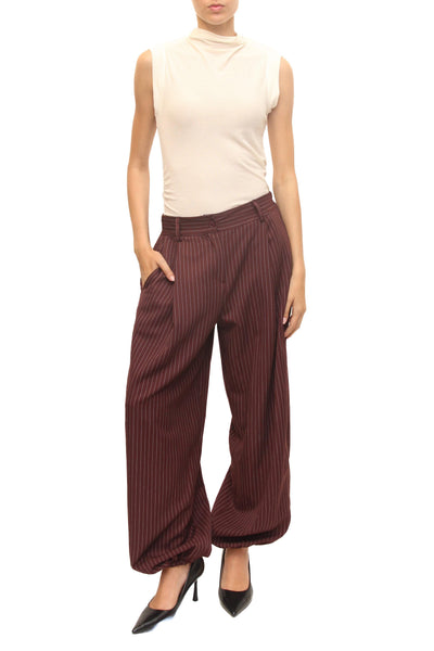 LEVH - Pantalone Pajok - gessato bordx
