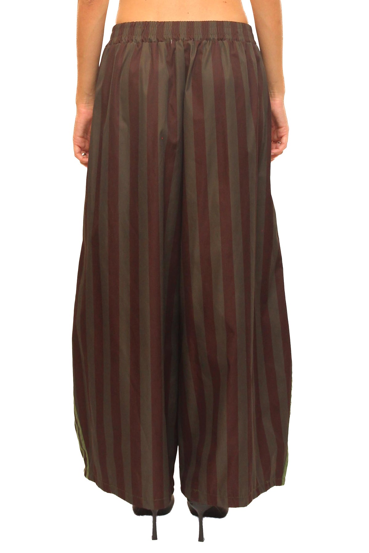 LEVH - Pantalone Passus - Riga marrone/militare