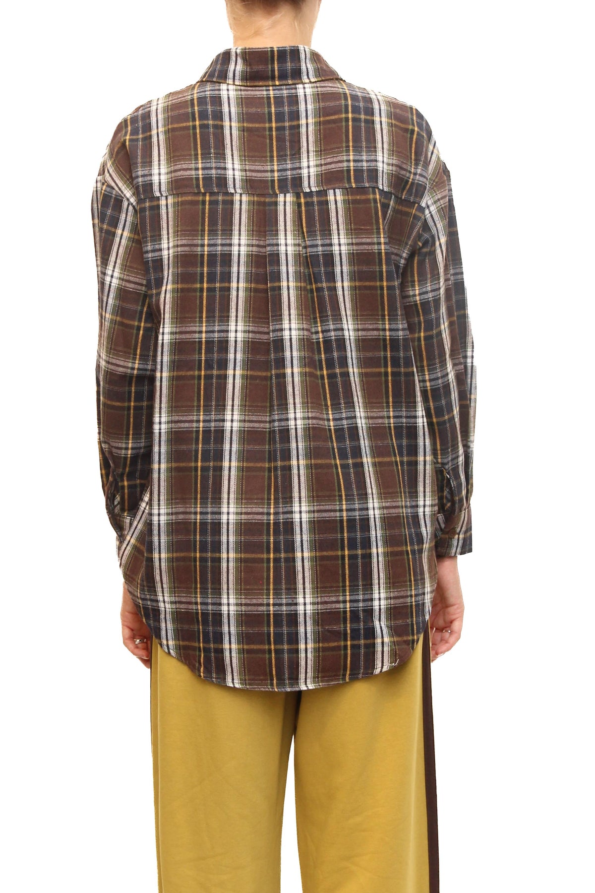 LEVH - Camicia Carlota - Quadro marrone/blu