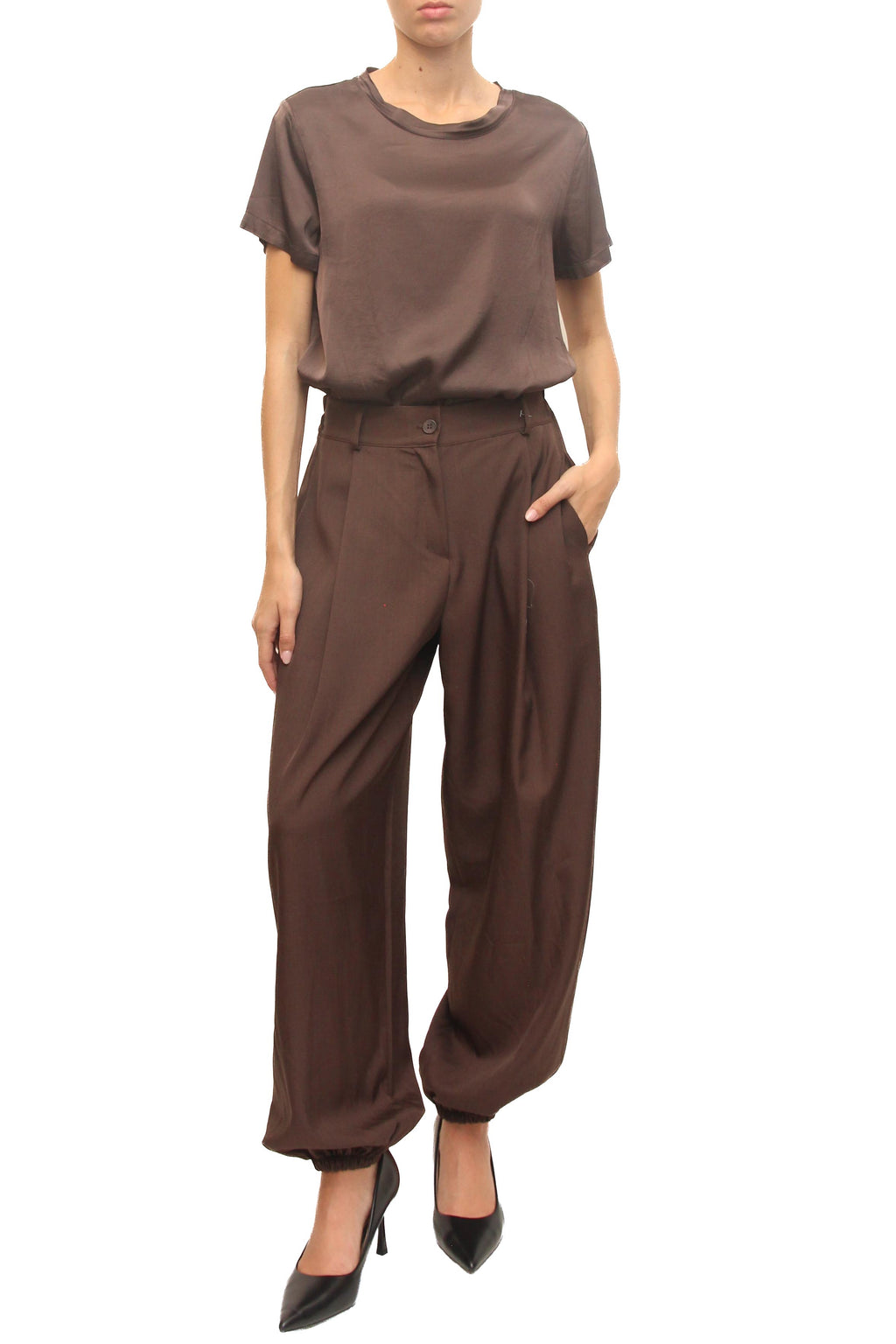 LEVH - Pantalone Paraná - MARRONE