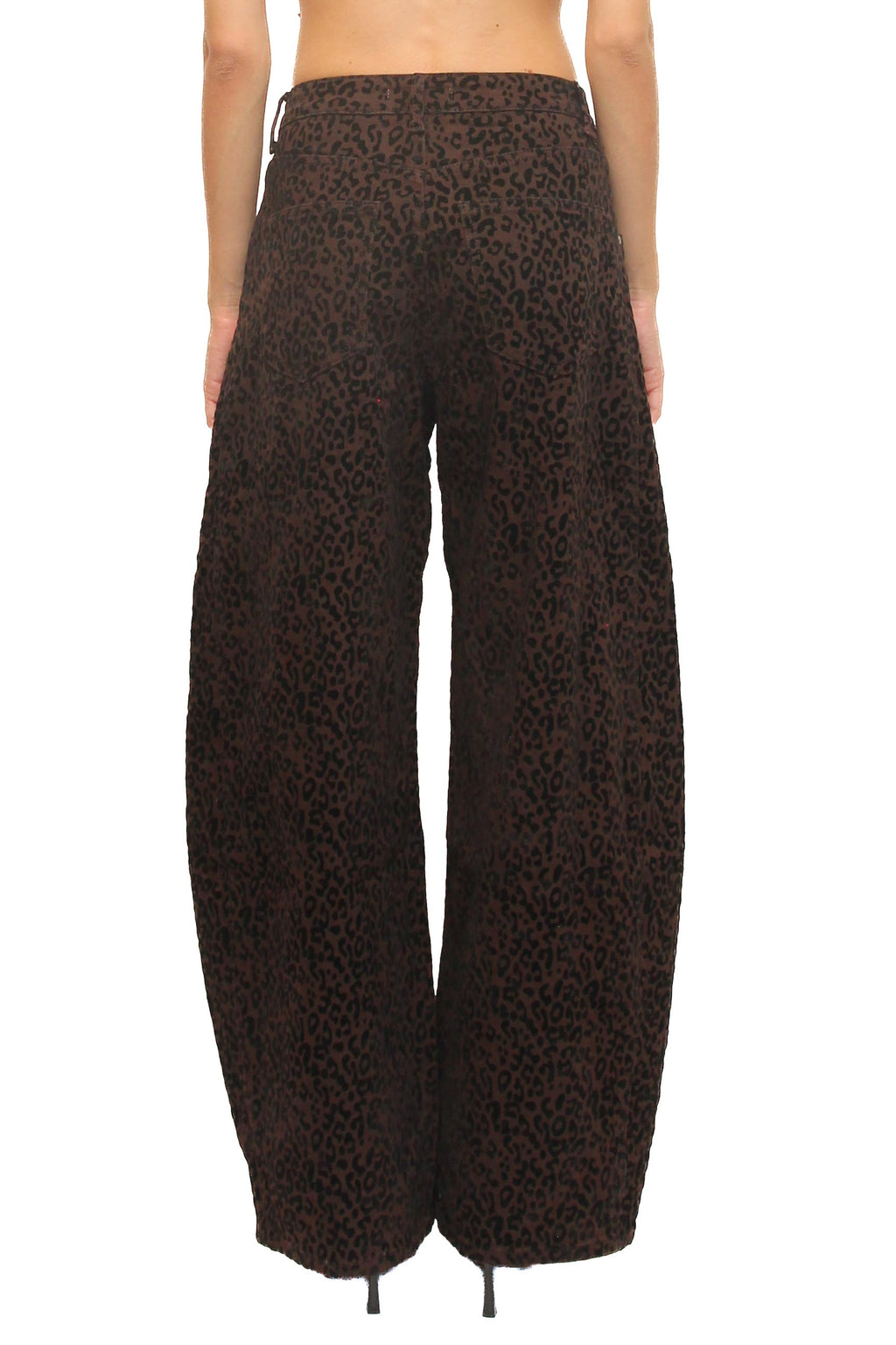 LEVH - Pantalone Palermo - Animalier nero/moro