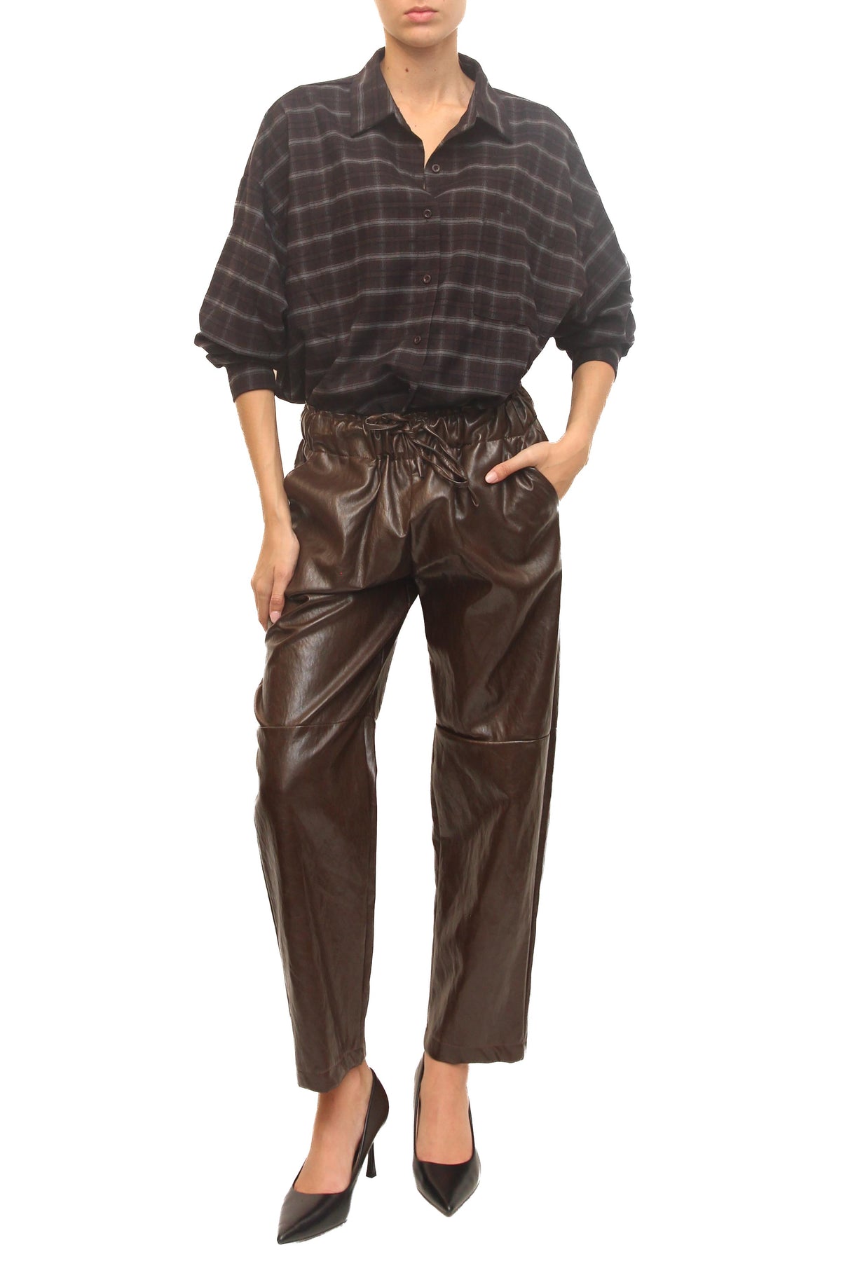 LEVH - Pantalone Parika - MARRONE