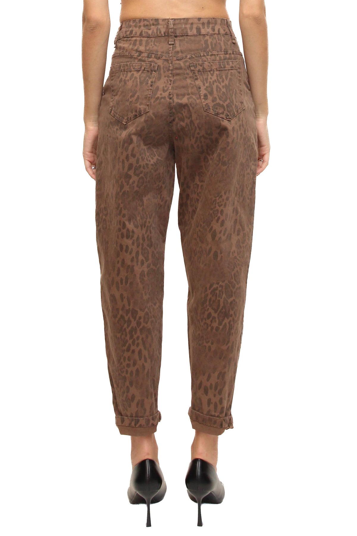 LEVH - Jeans Jordyn - Animalier marrone