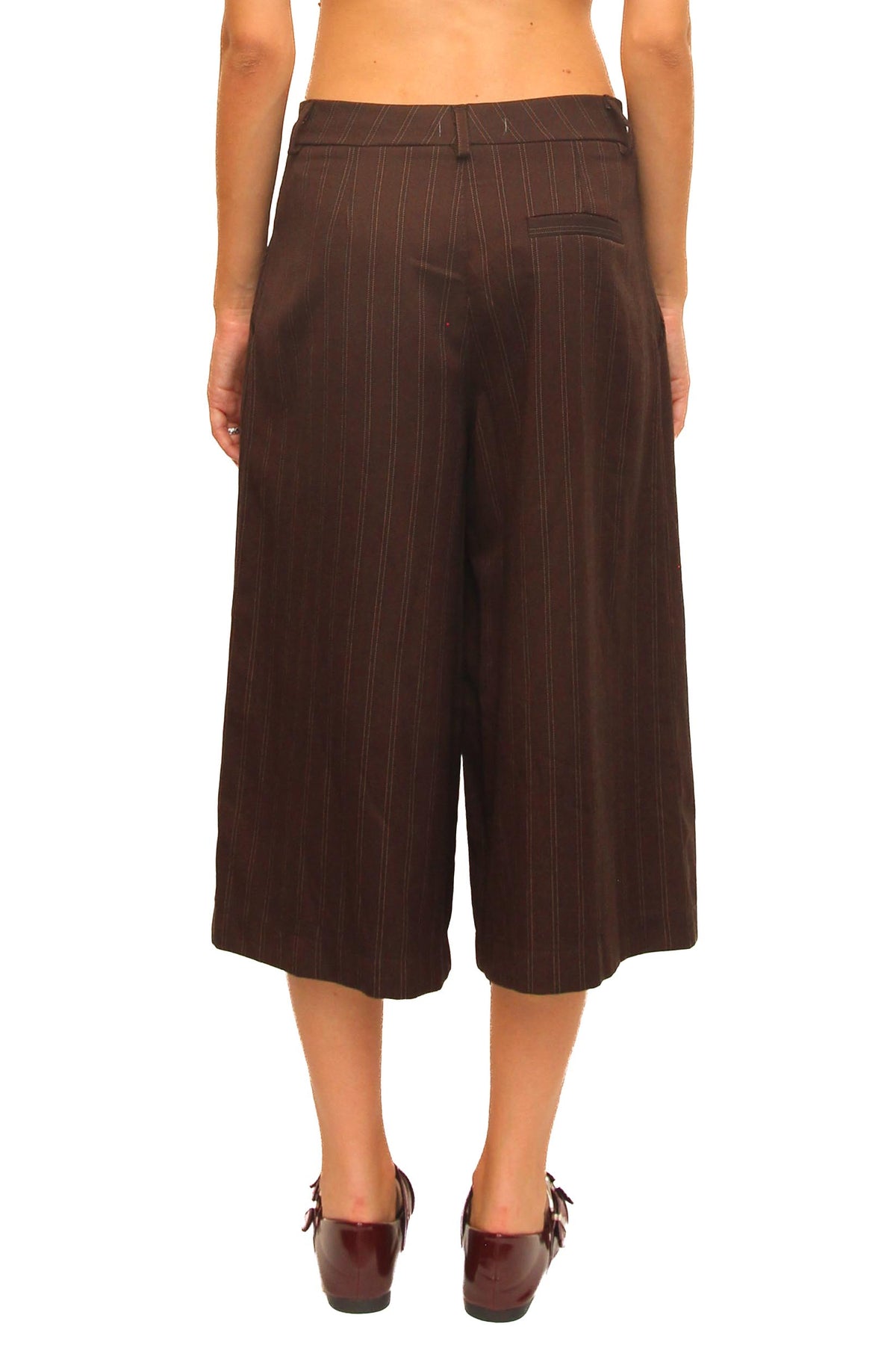 LEVH - Bermuda Bussum - Gessato marrone/beige