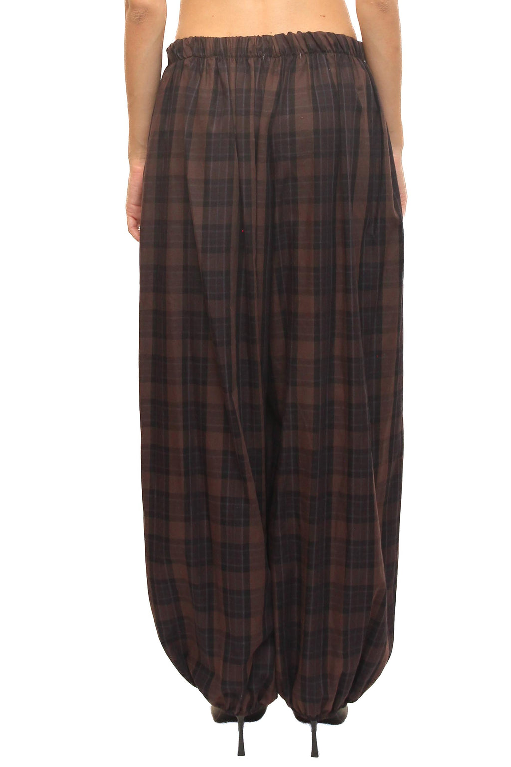 LEVH - Pantalone Petit - Quadro marr/ner/viola