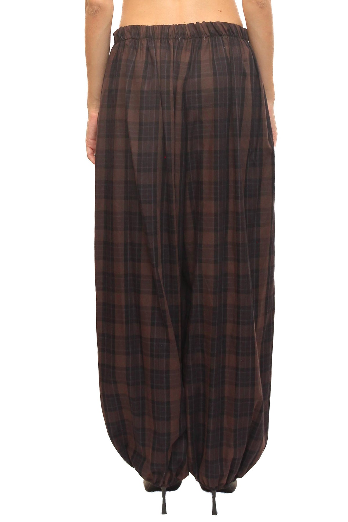 LEVH - Pantalone Petit - Quadro marr/ner/viola