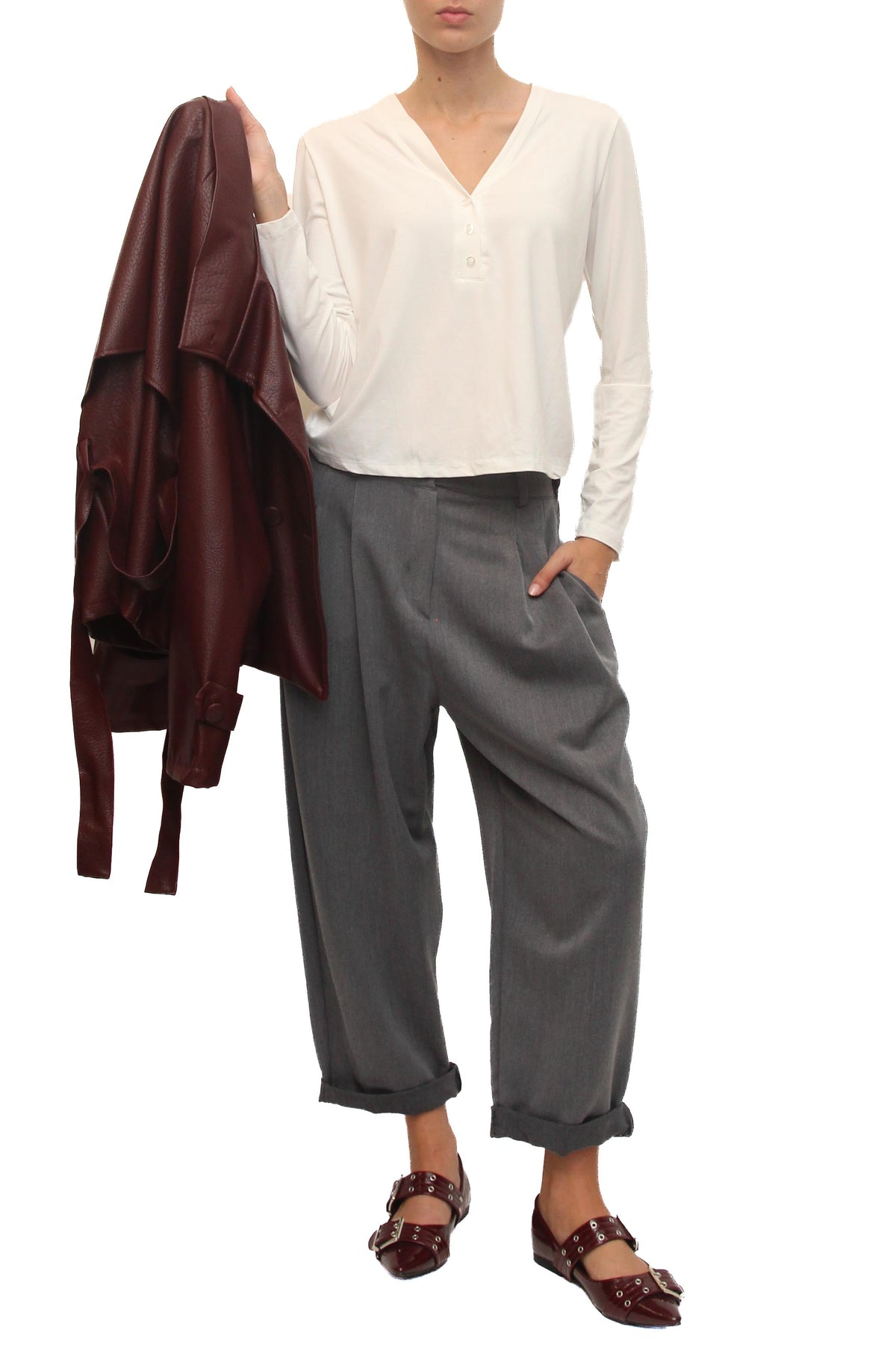 LEVH - Pantalone Penélope - GRIGIO CHIARO