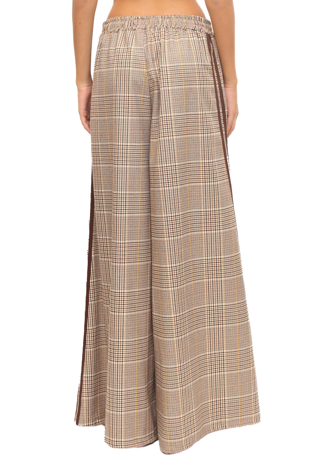 LEVH - Pantalone Peyrut - check marr/senape