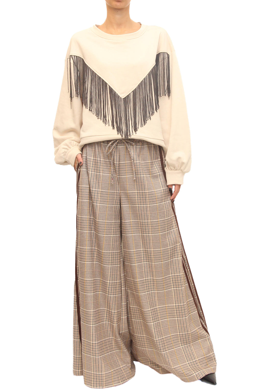 LEVH - Felpa Fannie - BEIGE/MARRONE