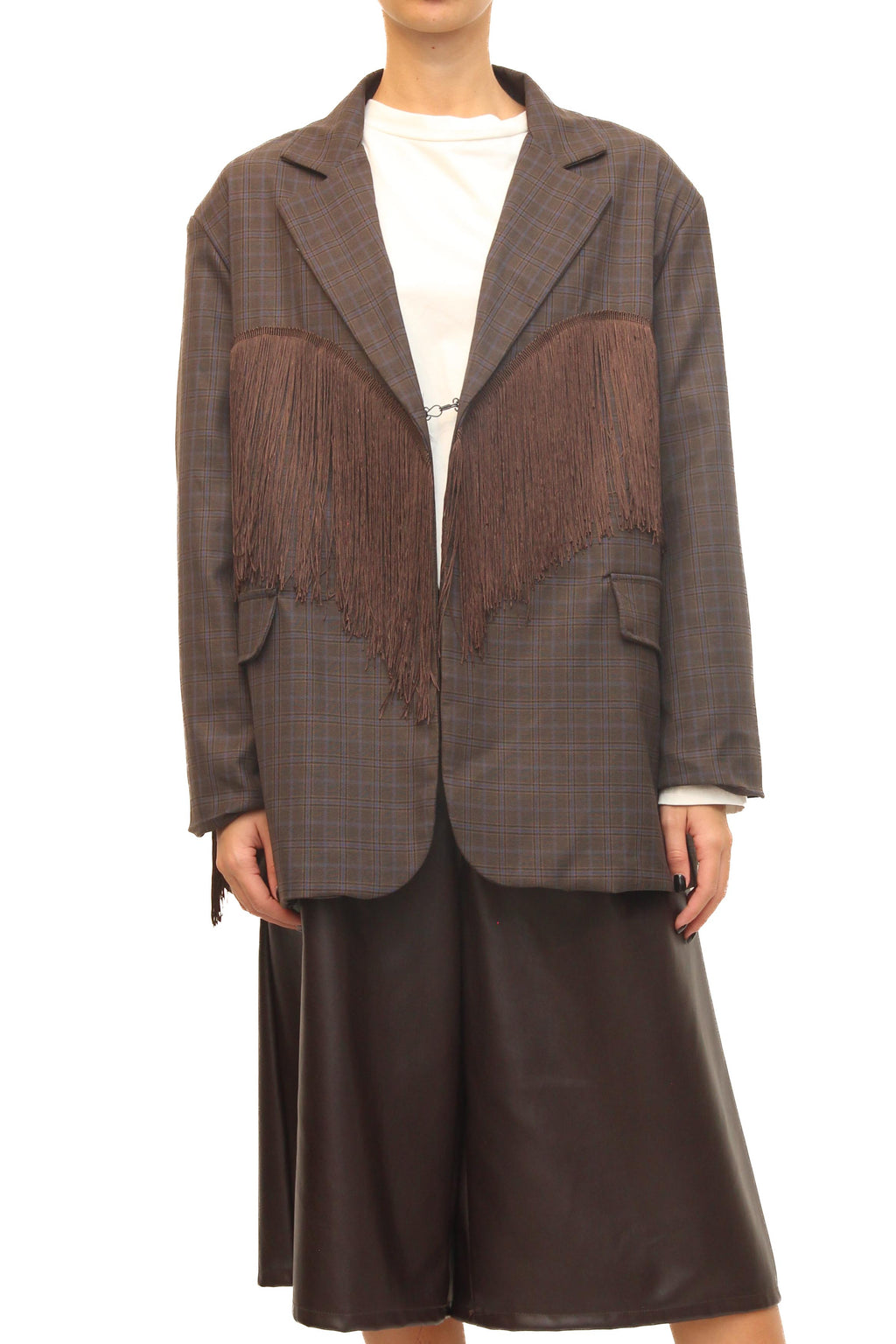 LEVH - Blazer Berane - Check marrone