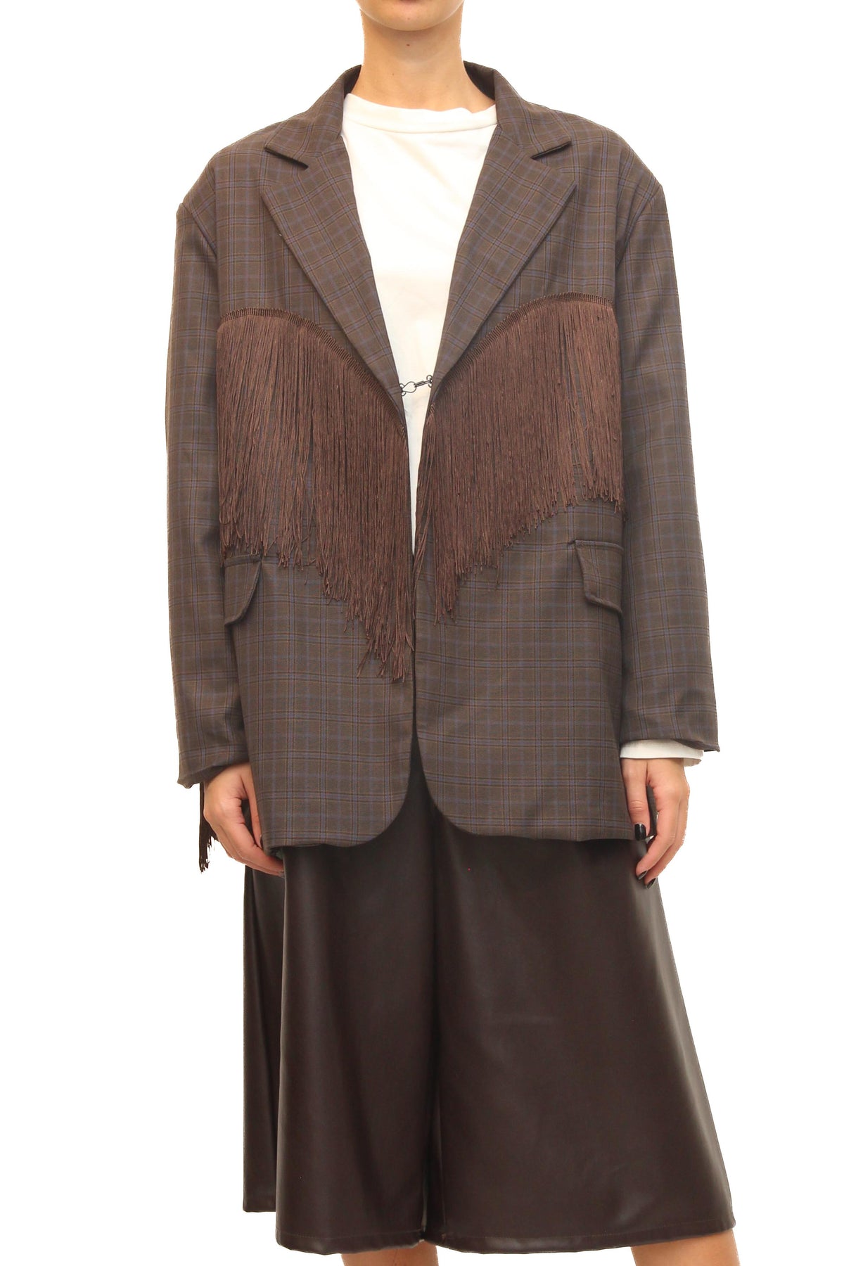 LEVH - Blazer Berane - Check marrone