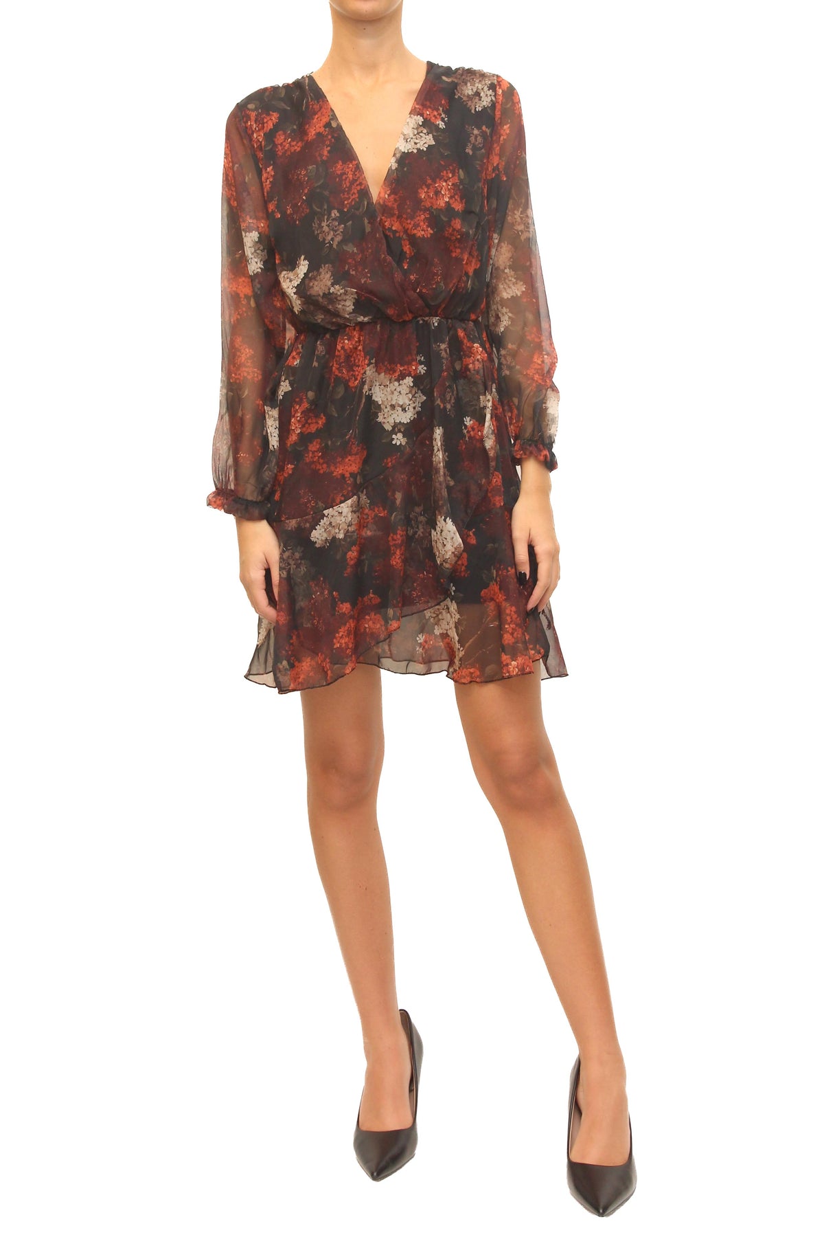 LEVH - Abito Arlean - Fantasia rosso/beige