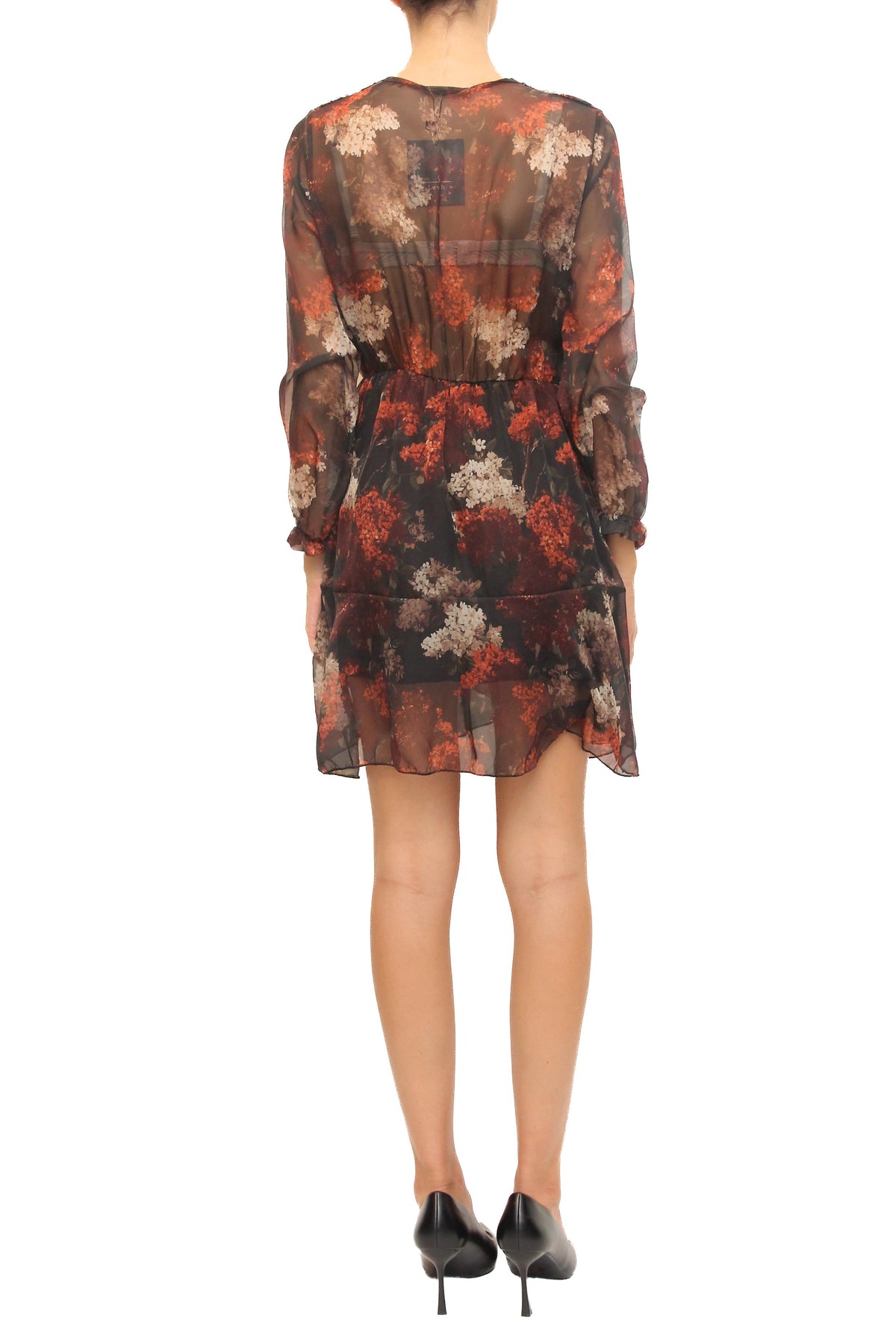 LEVH - Abito Arlean - Fantasia rosso/beige