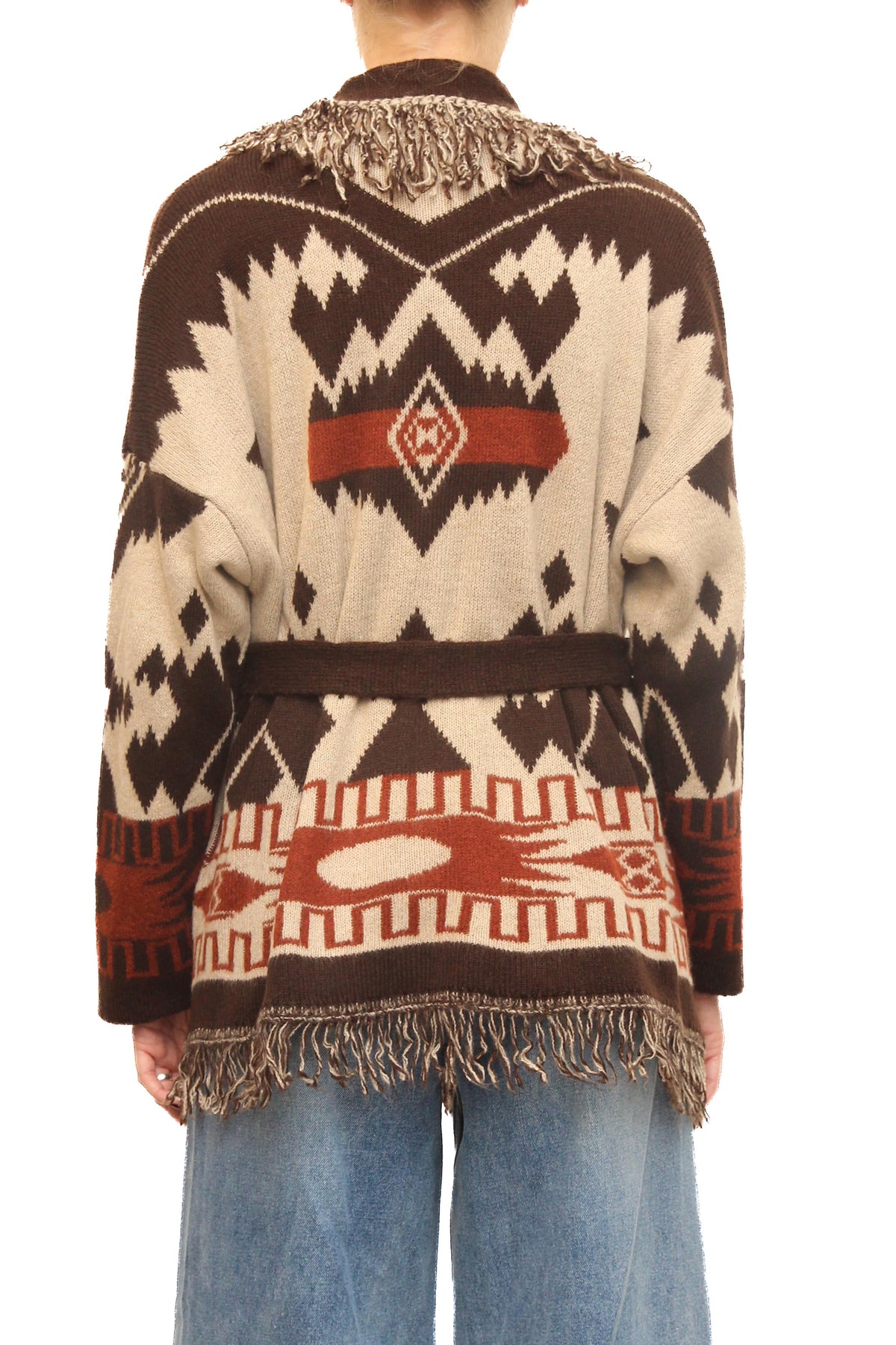 LEVH - Cardigan Charmian - Marrone/beige/ruggine