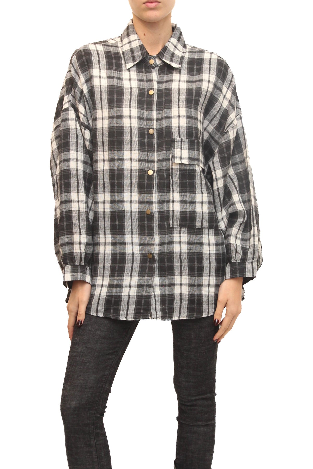 LEVH - Camicia Coco - Quadro bia/ner