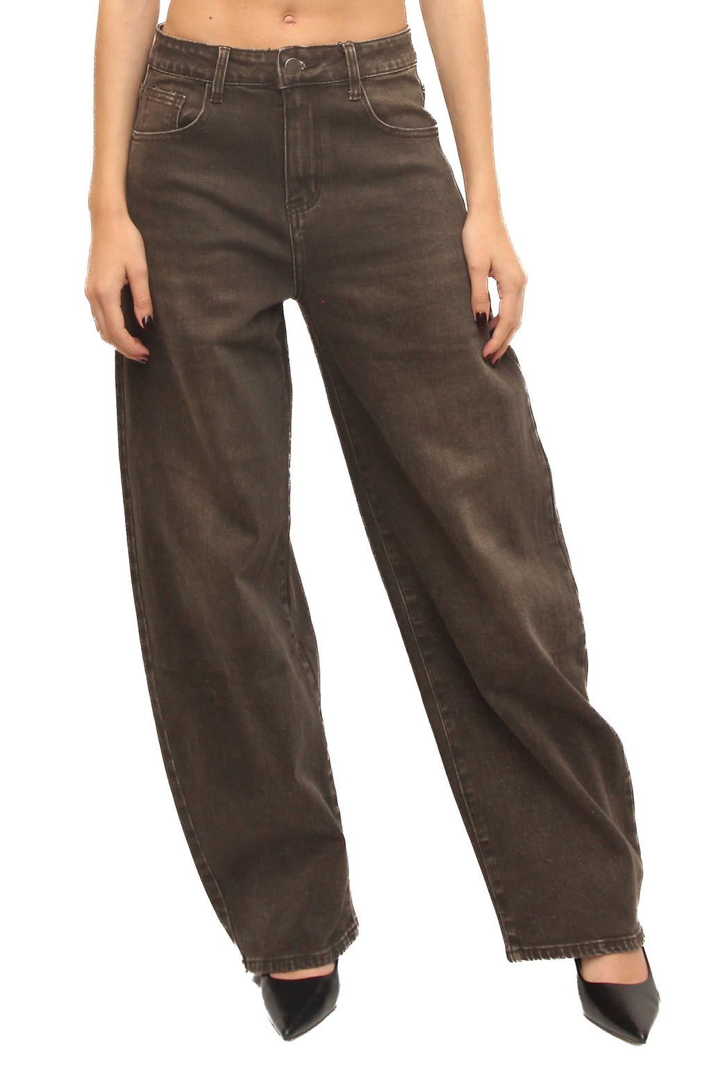 LEVH - Jeans Joleen - Denim marrone