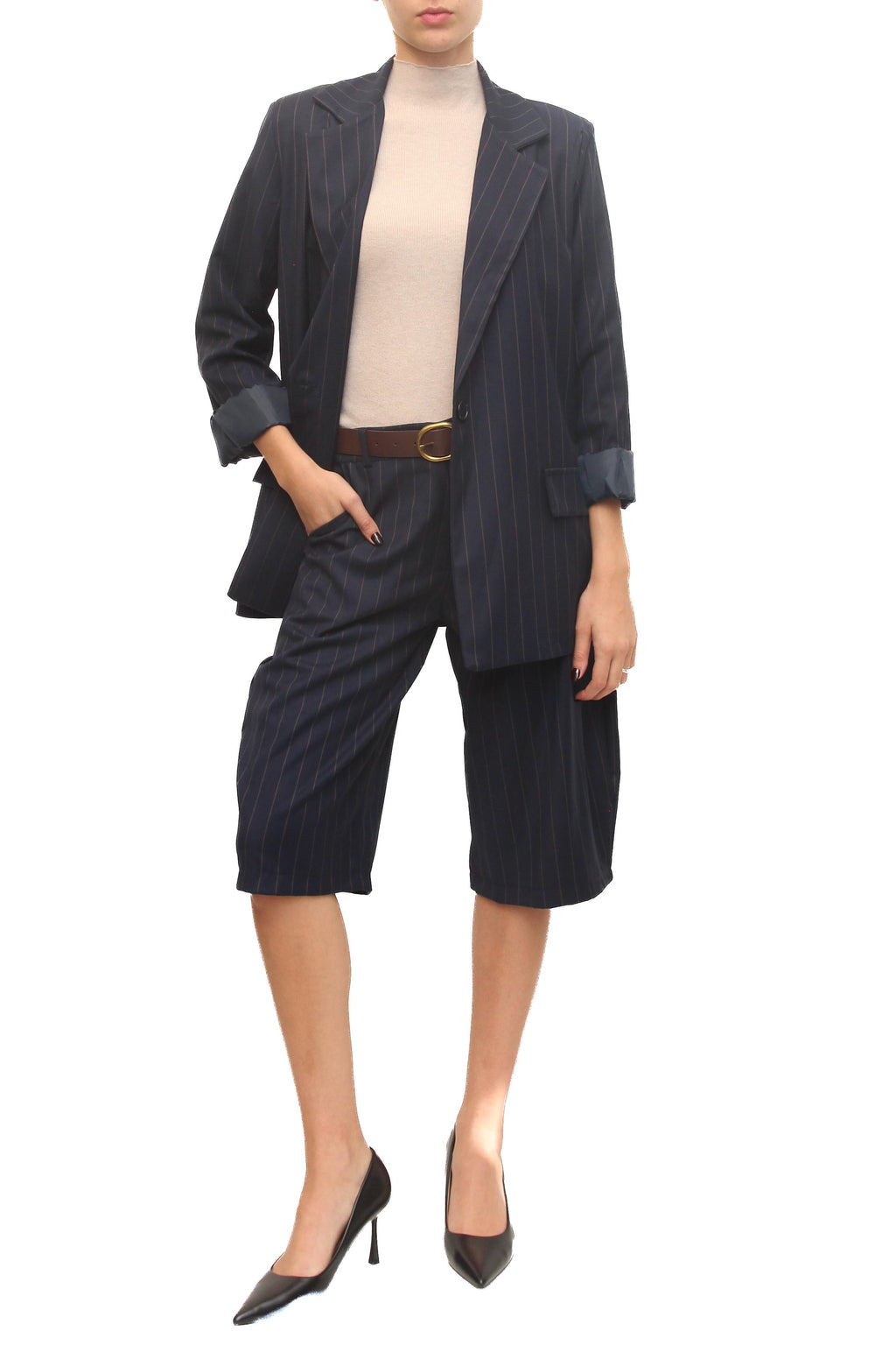 LEVH - Bermuda Balenzia - Riga blu/beige