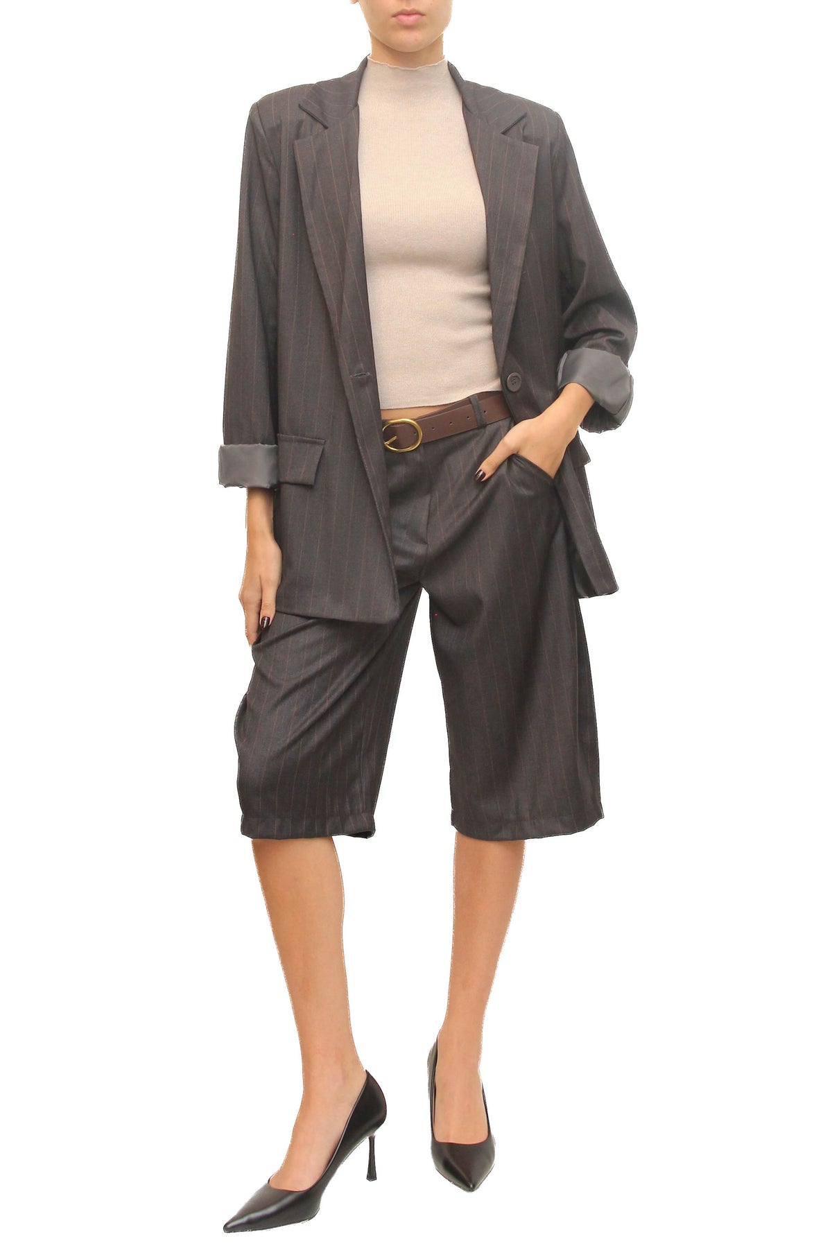 LEVH - Blazer Bisee - Riga antrax/beige