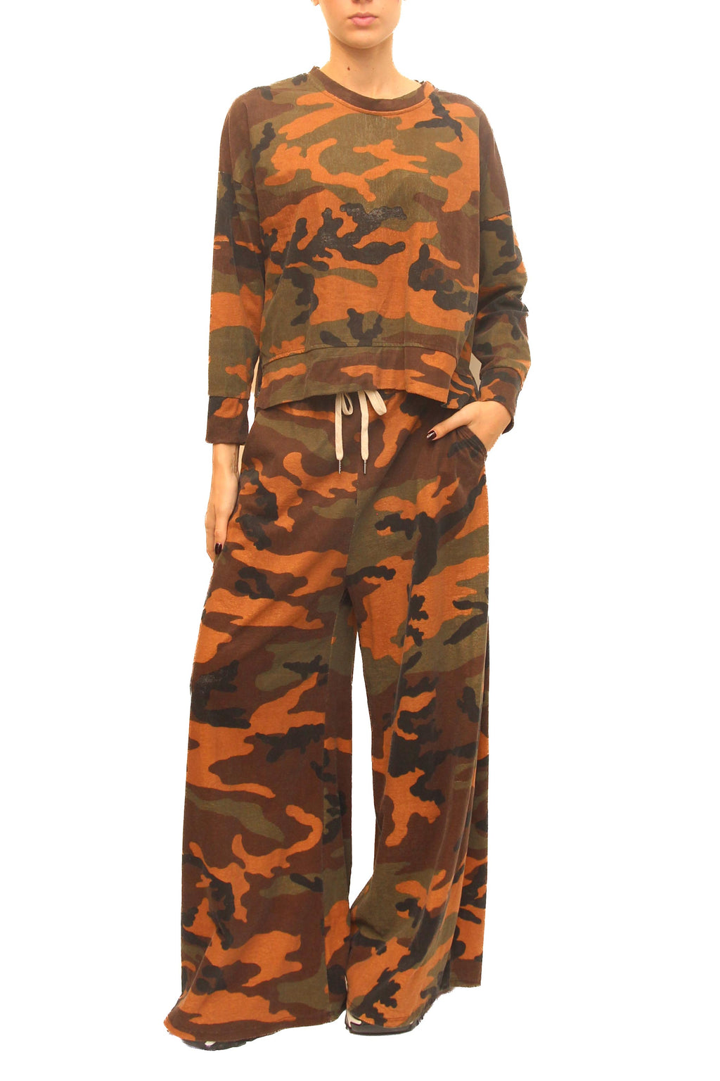 LEVH - Maglia Monike - Camouflage ruggine