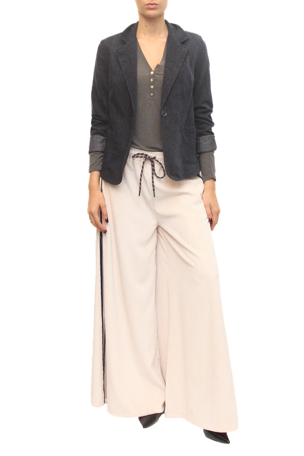 LEVH - Blazer Blanca - Blu