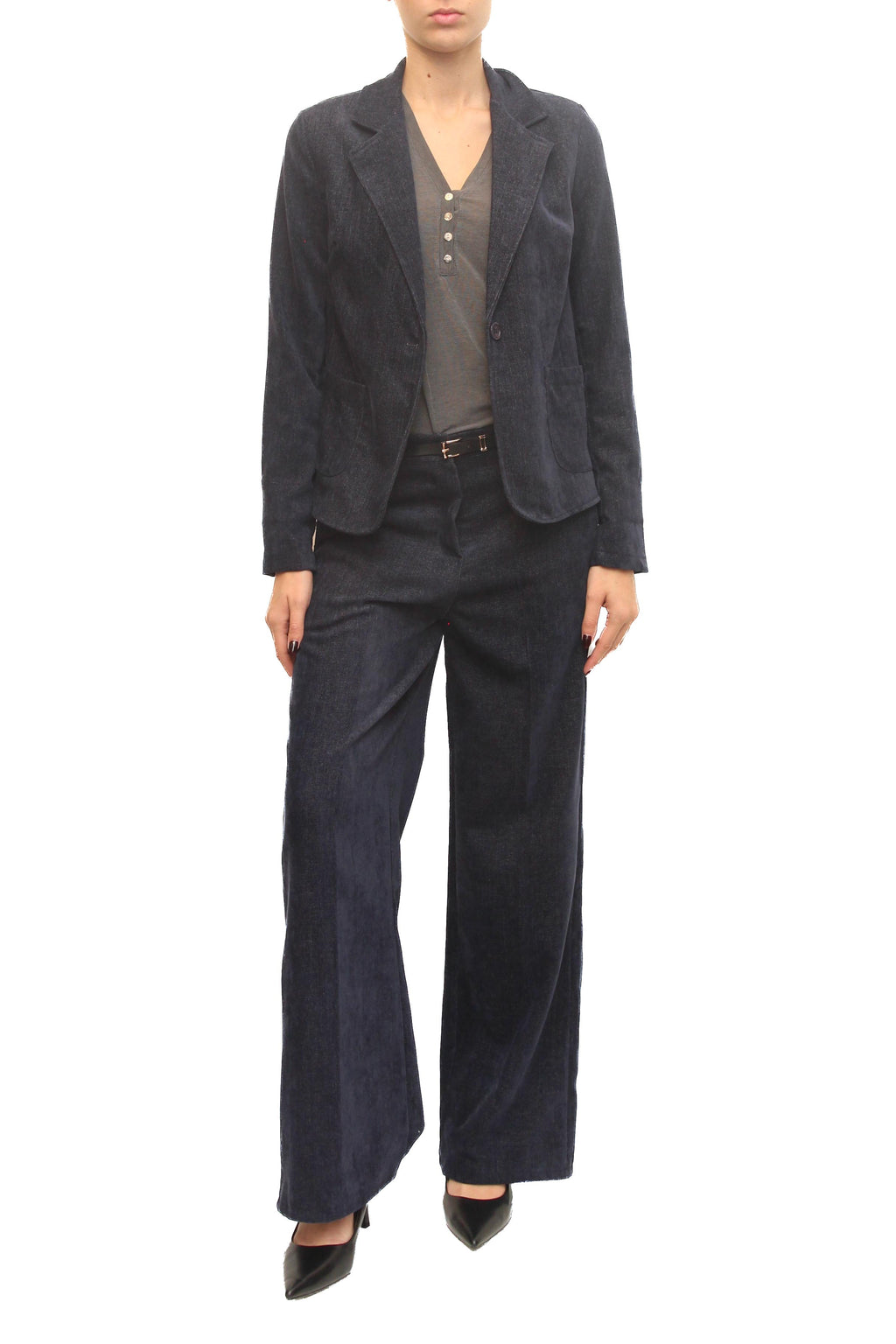LEVH - Blazer Blanca - Blu