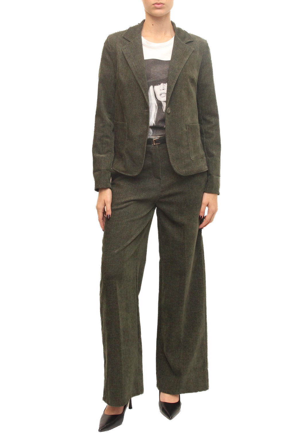 LEVH - Blazer Blanca - VERDE