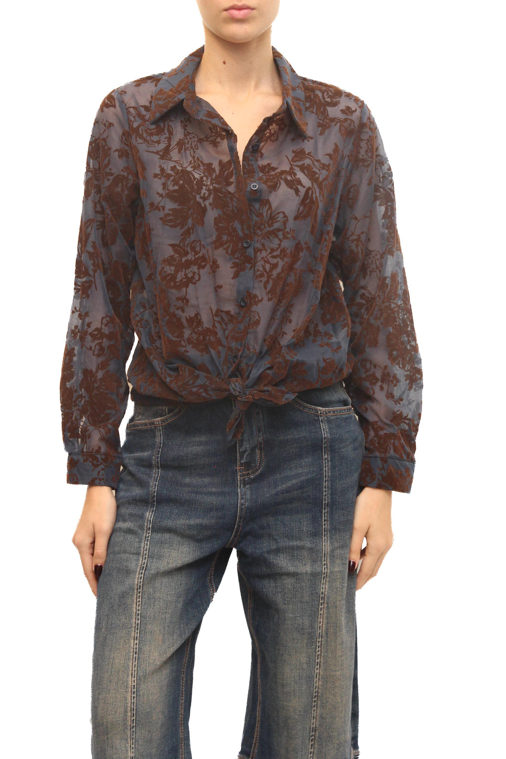 LEVH - Camicia Chelles - Blu/moro