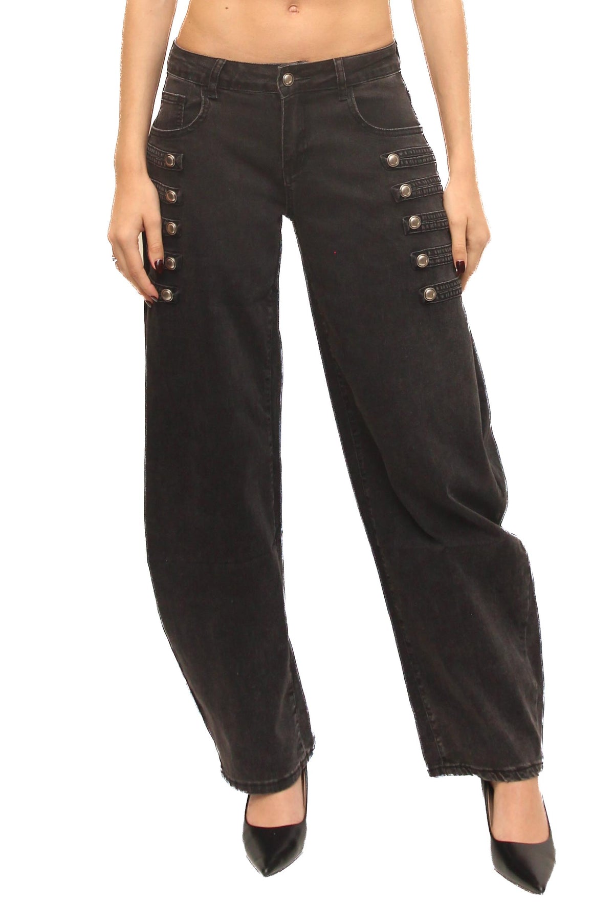 LEVH - Jeans Joanna - Denim nero