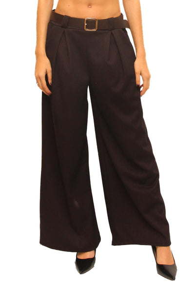 LEVH - Pantalone Philothea - Spina di pesce prugna