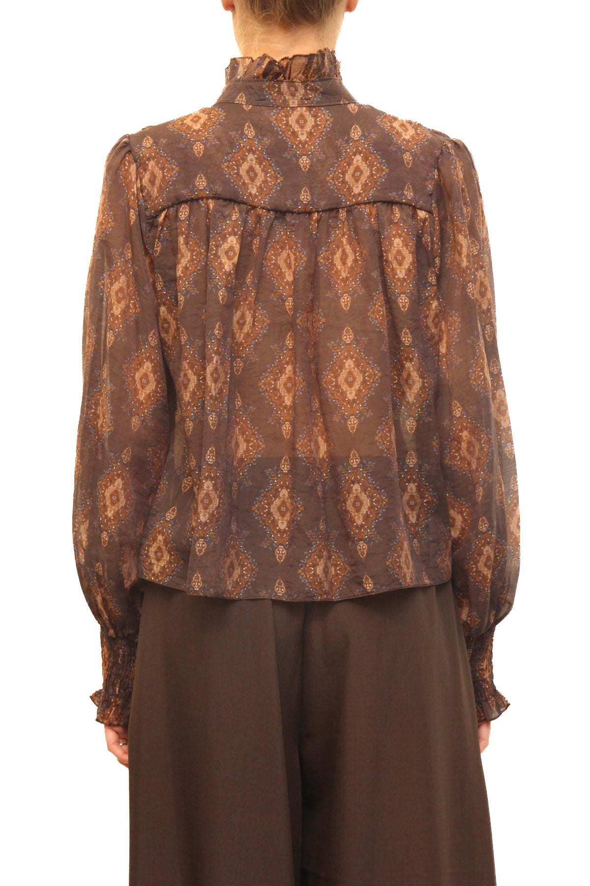 LEVH - Blusa Berre - Fantasia grigio/marrone