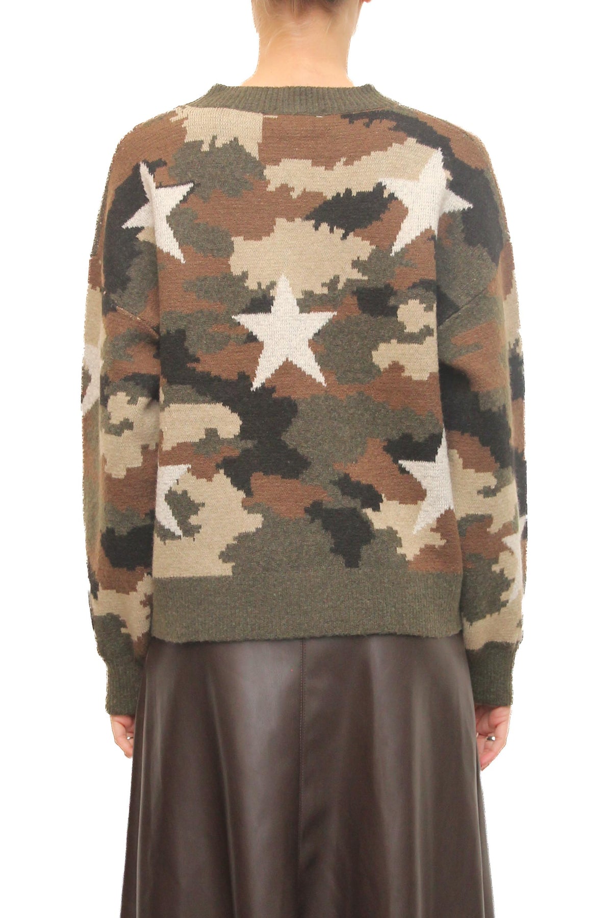LEVH - Maglia Marla - Camouflage nero/moro