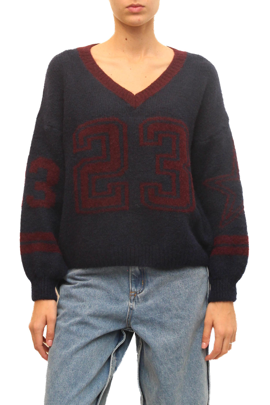 LEVH - Maglia Mafalda - Blu/bordx
