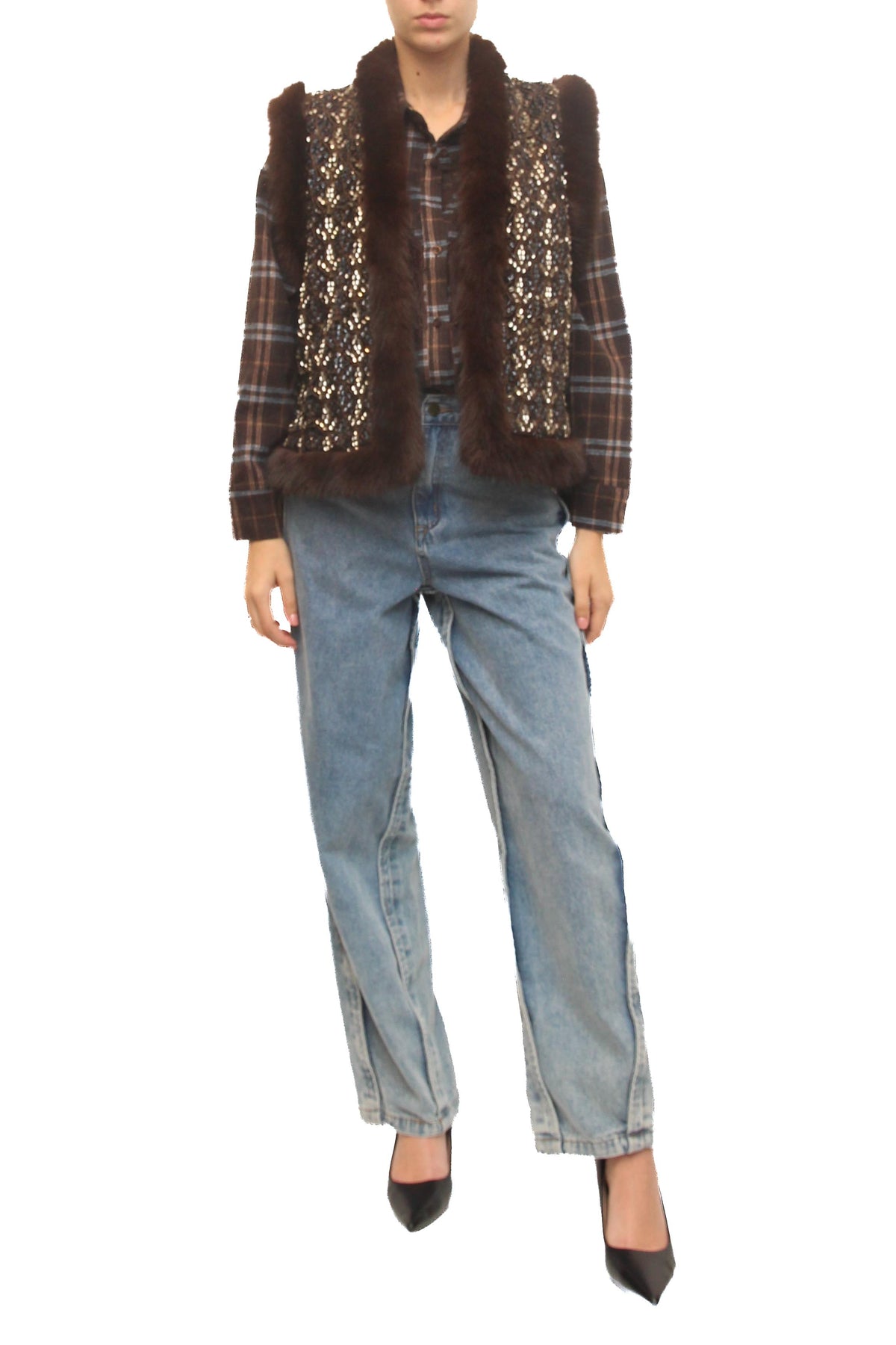 LEVH - Gilet Gajil - MARRONE