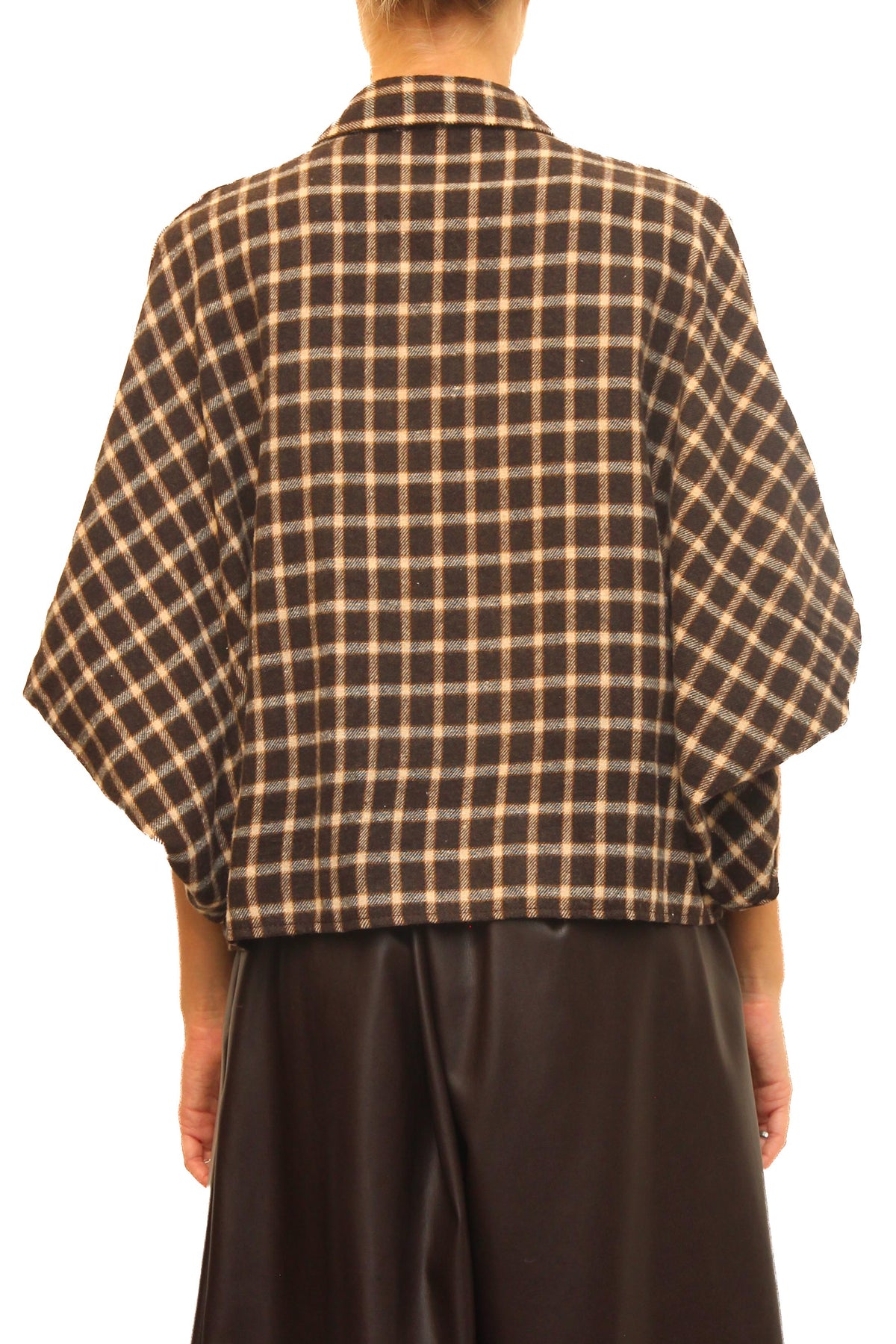 LEVH - Camicia Cenyan - QUADRO MARRONE