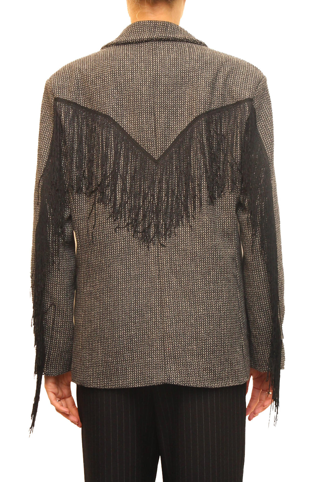 LEVH - Blazer Brianna - Melange bianco/nero