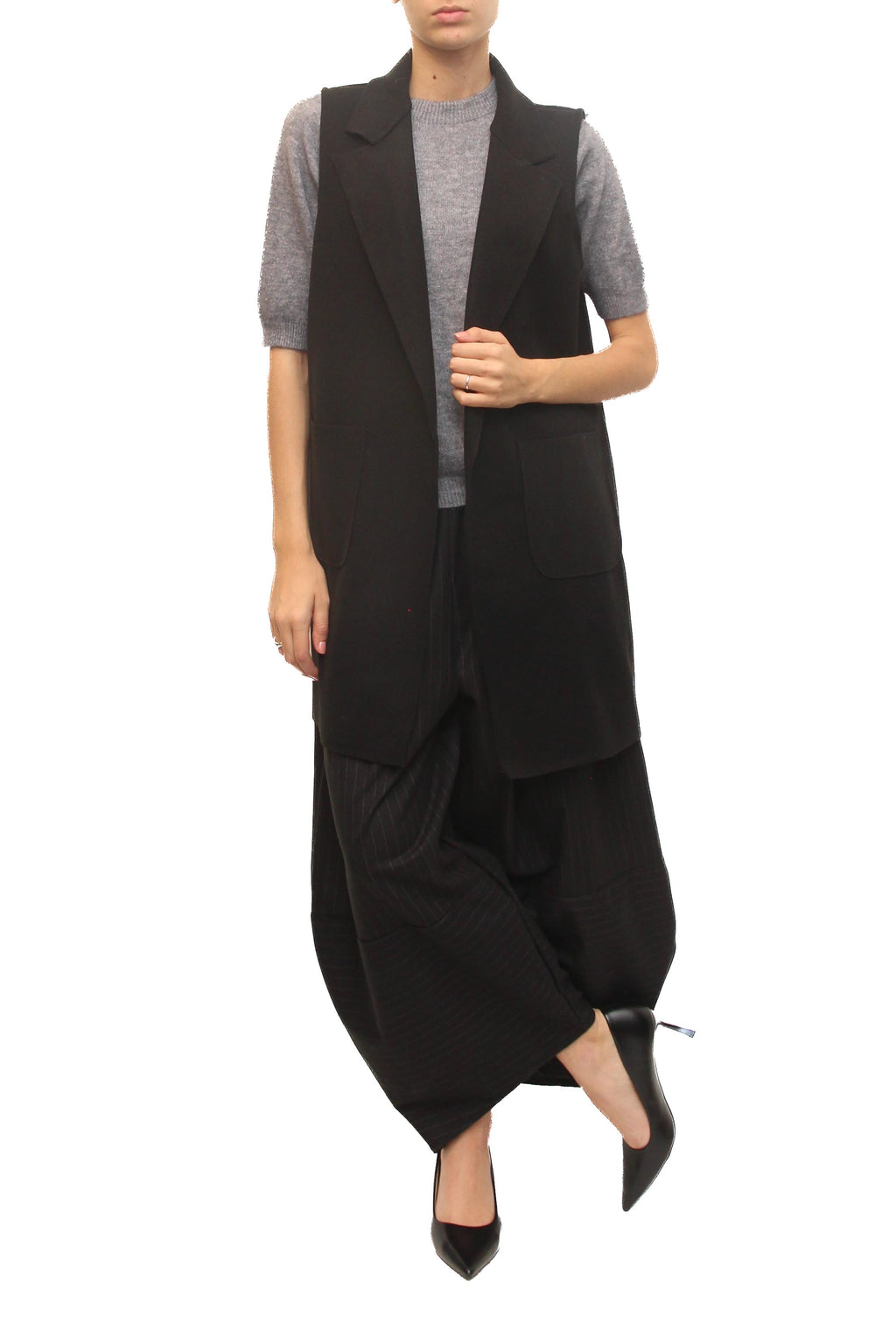 LEVH - Gilet Ghom - Nero