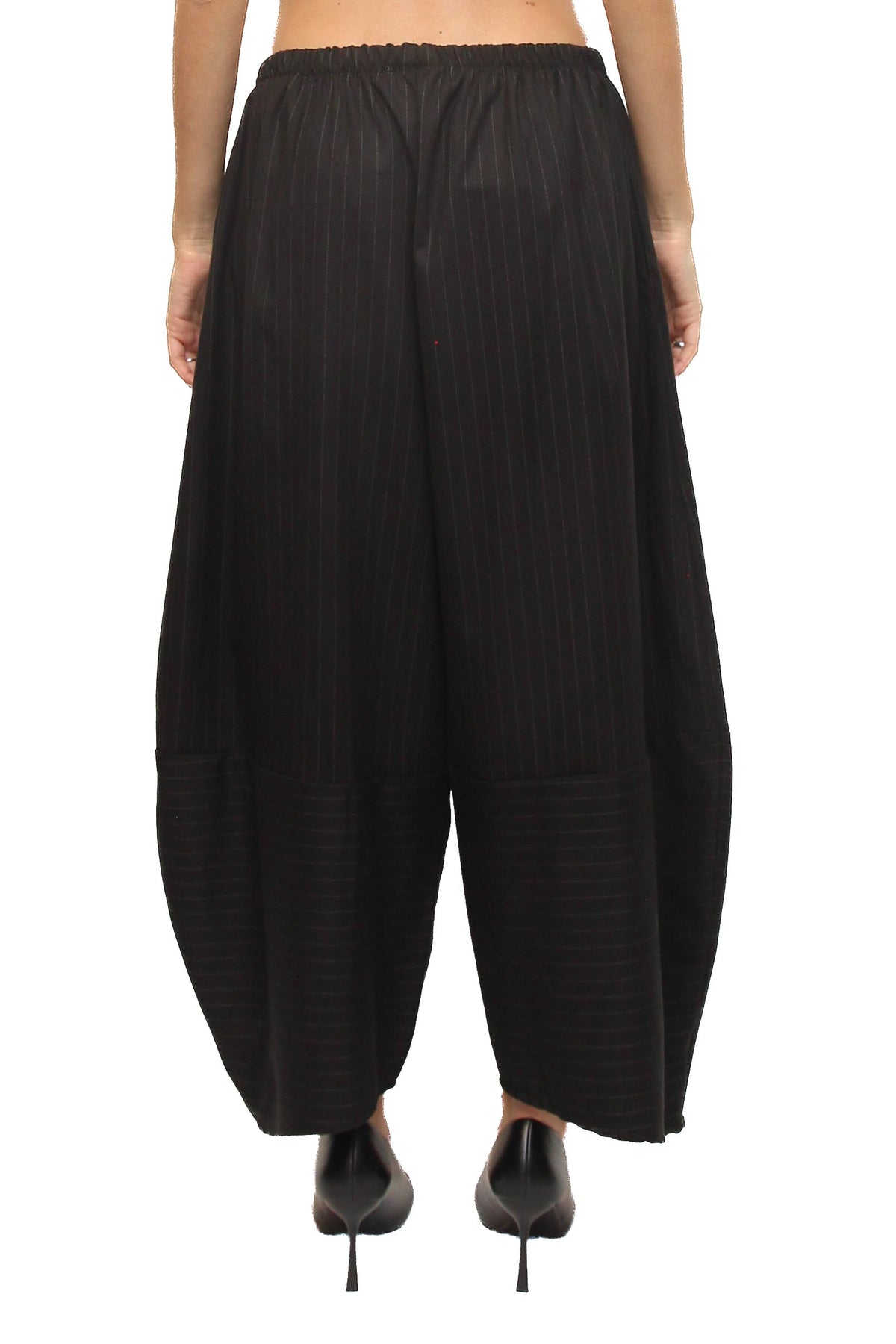 LEVH - Pantalone Pegu - Gessato nero/bianco