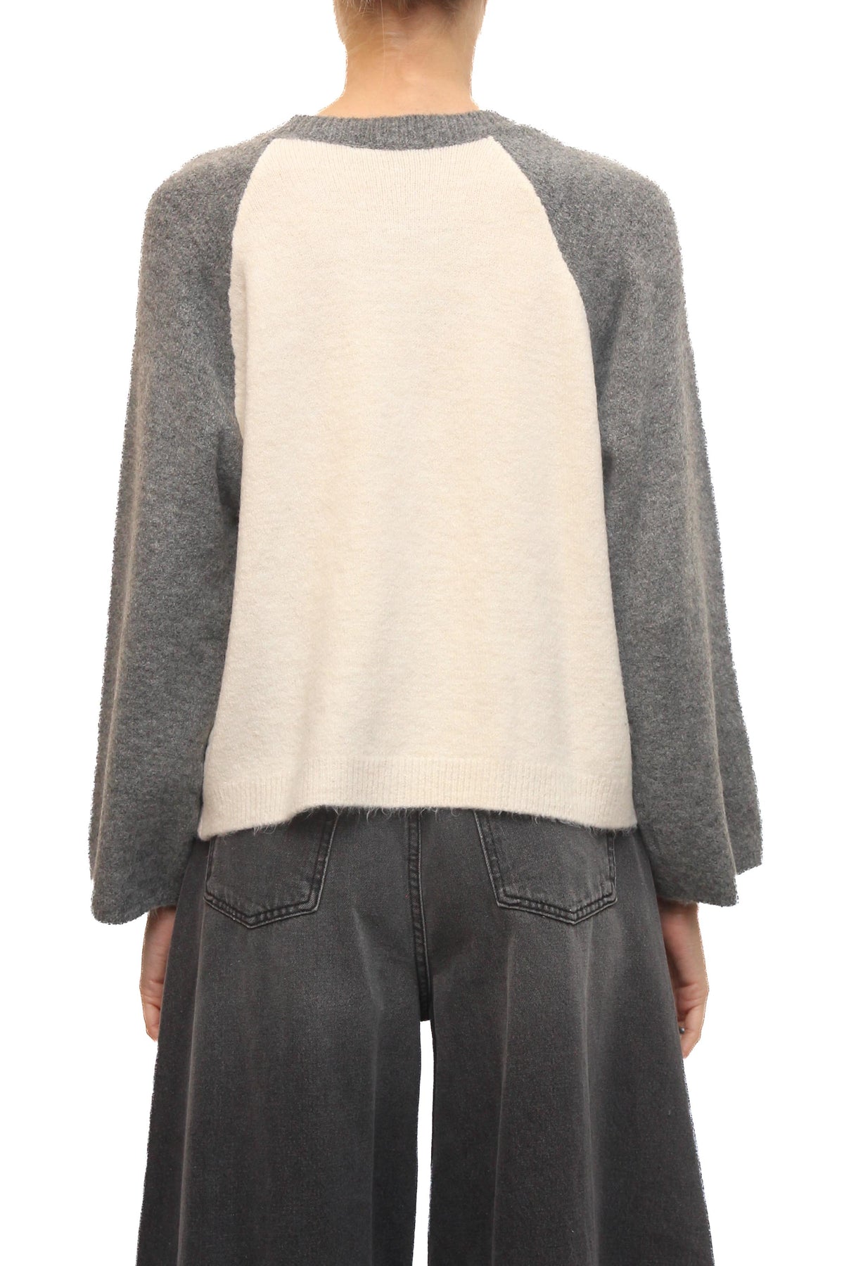 LEVH - Maglia Madlyn - Bianco/grigio