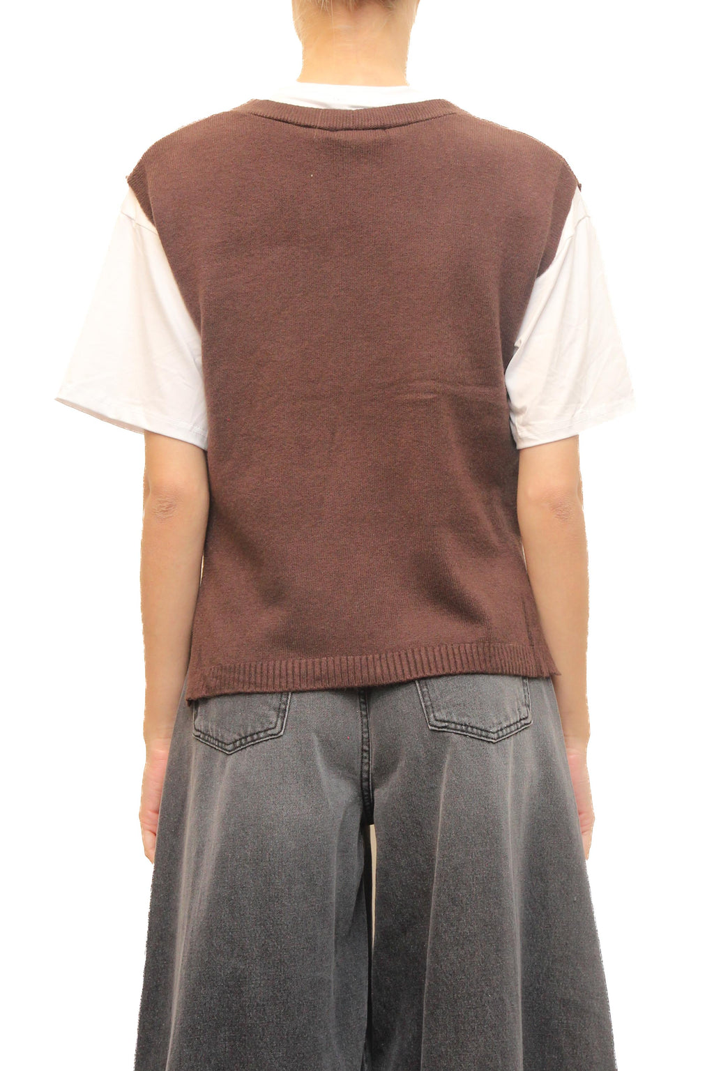 LEVH - Gilet Gamu - MARRONE