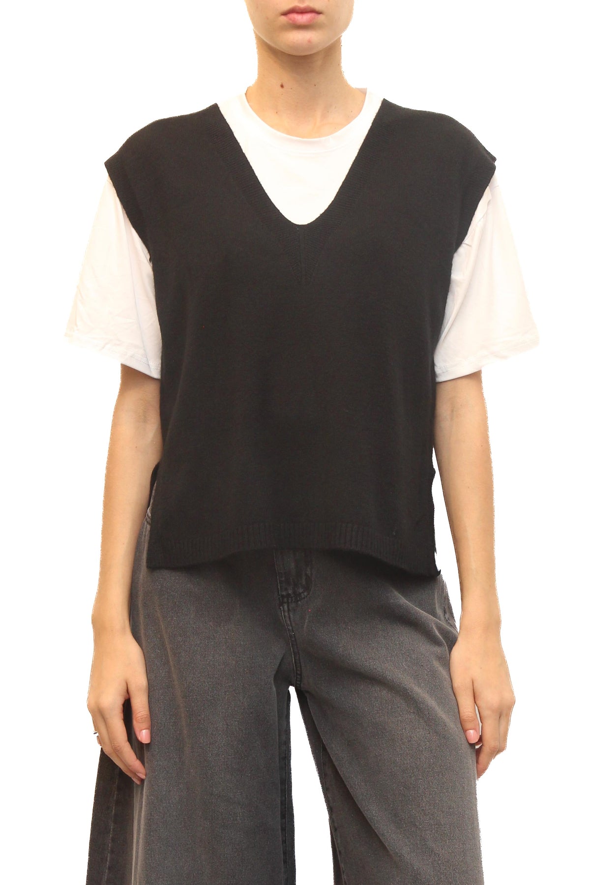 LEVH - Gilet Gamu - NERO
