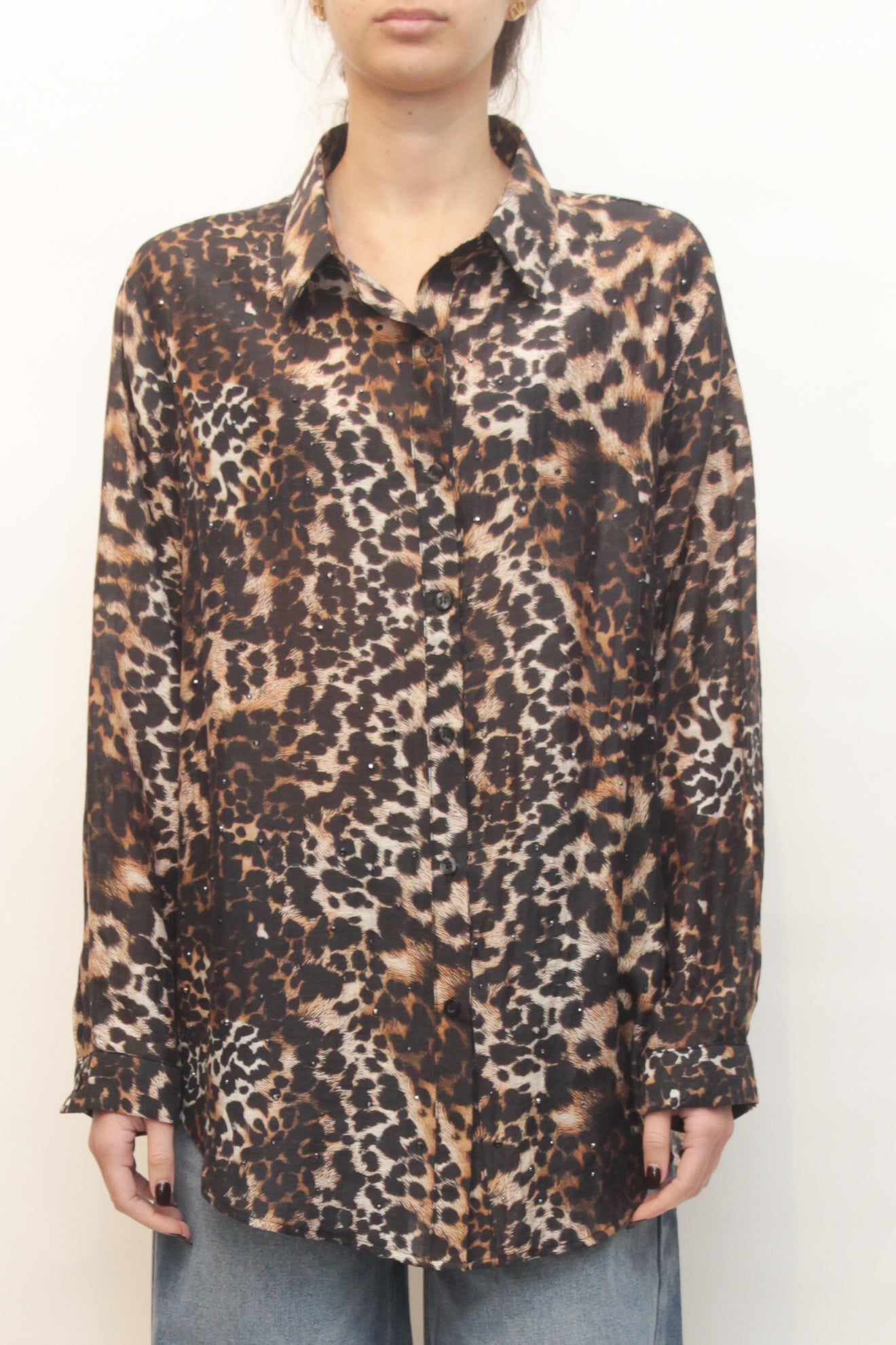 LEVH - Camicia Kendall - Animalier nero/beige