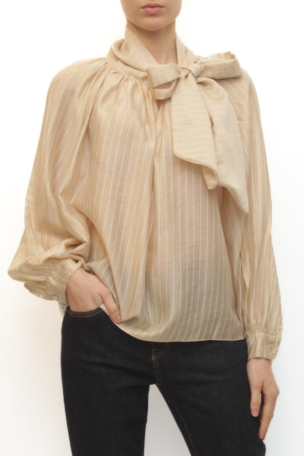 LEVH - Blusa Bea - RIGA Beige/Panna